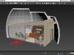 small coffee shop 3Dモデル