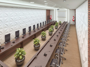 high detail conference center Modelo 3D