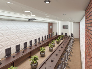 high detail conference center 3D मॉडल