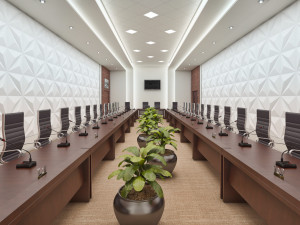 high detail conference center 3D मॉडल