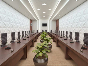 high detail conference center 3D Model
