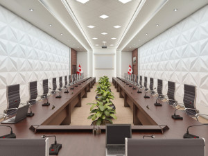 high detail conference center 3D मॉडल