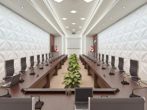 high detail conference center 3D Model