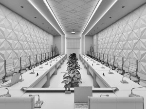 high detail conference center 3D Model