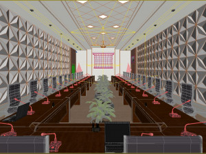high detail conference center 3D मॉडल