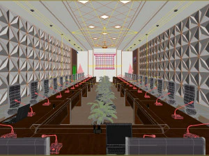 high detail conference center 3D Model