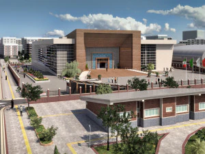 yüksek detaylı konferans merkezi düşük poli vr - ar - düşük poli 3D Model