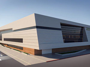 high detail conference center low poly vr - ar - low-poly 3D Model
