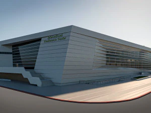 high detail conference center low poly vr - ar - low-poly 3D Model