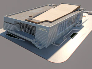 high detail conference center low poly vr - ar - low-poly 3D Model