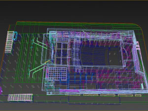 high detail conference center low poly vr - ar - low-poly 3D Model