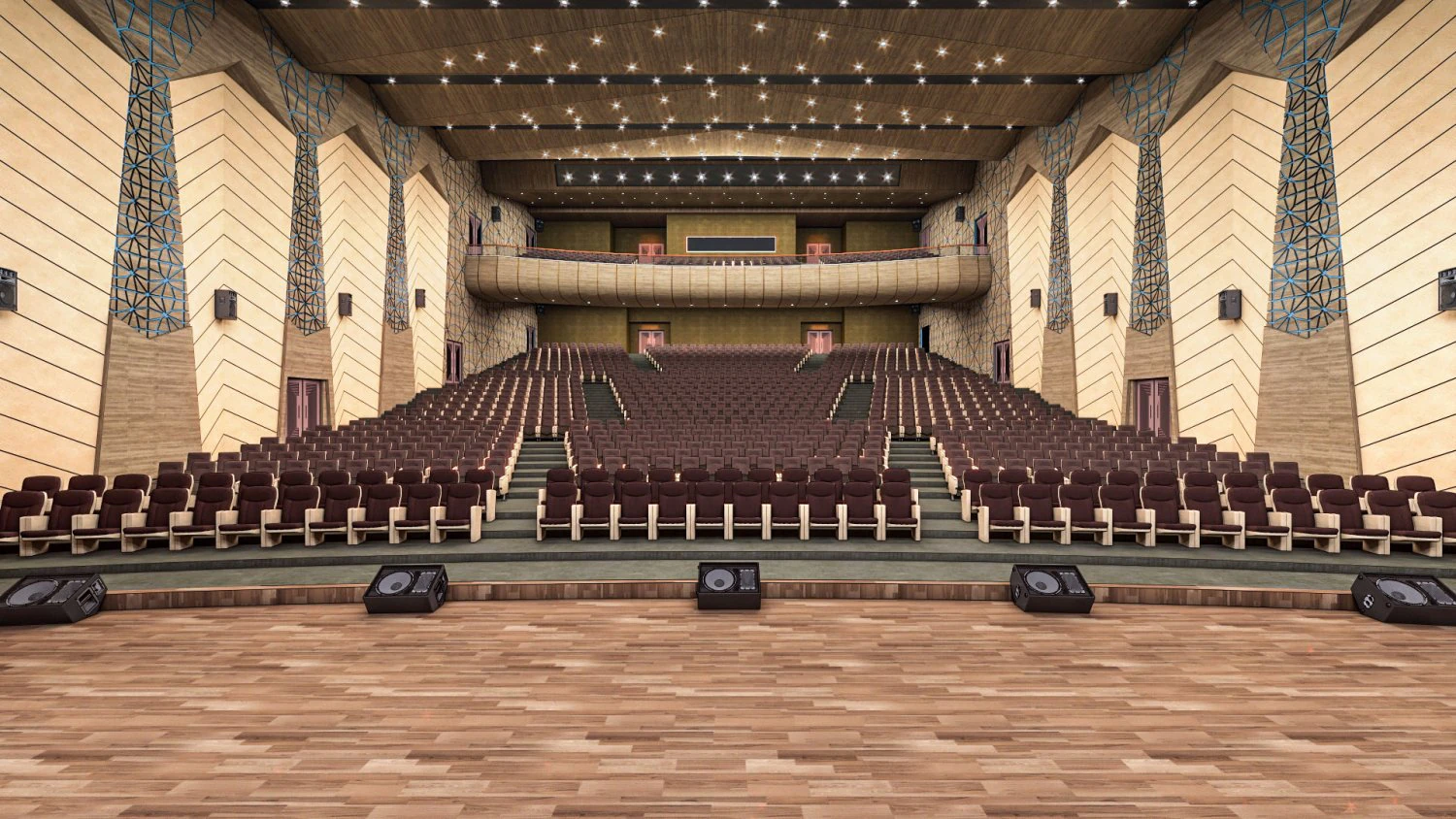 high detail conference center 2 3D Model .c4d .max .obj .3ds .fbx .stl .blend 