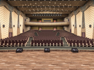 high detail conference center 2 Model 3D