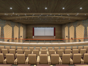 high detail conference center 2 3D 模型