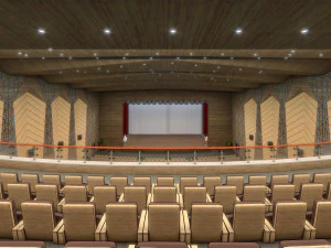high detail conference center 2 3D Model