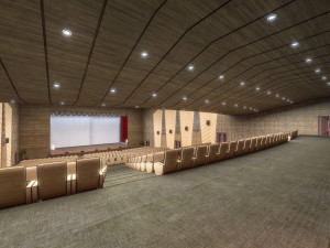 high detail conference center 2 3D 模型