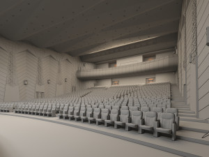 high detail conference center 2 3D 模型