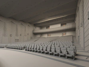 high detail conference center 2 3D Model