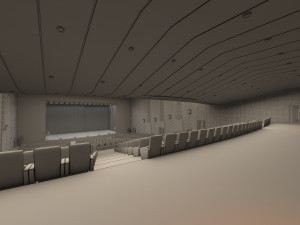 high detail conference center 2 3D 模型