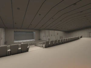 high detail conference center 2 3D Model