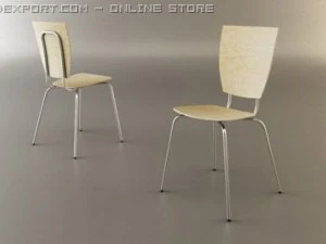 sidechair mitab kvadrat 3D Model