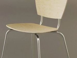 sidechair mitab kvadrat 3D Model