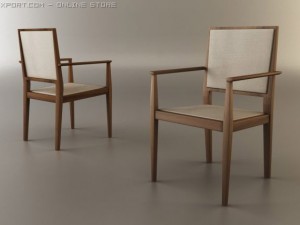 armchair andreu world manili 3D Model