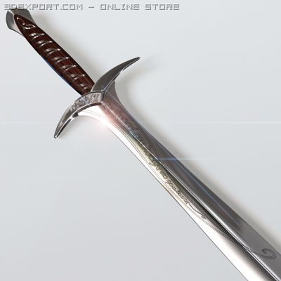 sting swordzip 3D Model .c4d .max .obj .3ds .fbx .stl .blend 