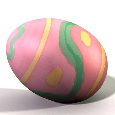 easter egg 3D Model .c4d .max .obj .3ds .fbx .stl .blend 