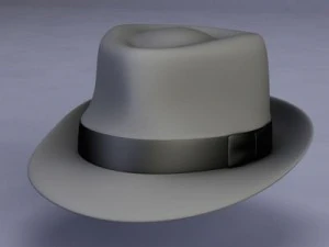 फेडोरा टोपी 3D मॉडल