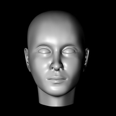female head 3Dモデル .c4d .max .obj .3ds .fbx .stl .blend 
