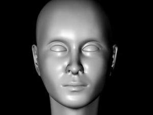 cabeza femenina Modelo 3D