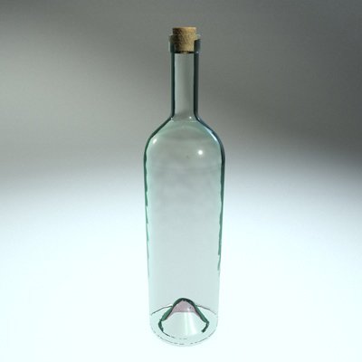 clear glass bottle 3D 模型 .c4d .max .obj .3ds .fbx .stl .blend 