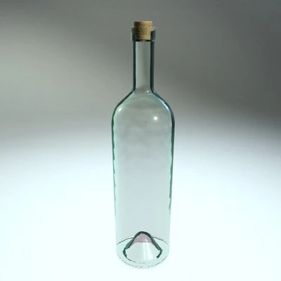 clear glass bottle 3D Model .c4d .max .obj .3ds .fbx .stl .blend 