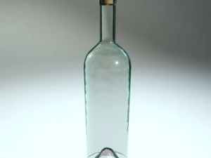 साफ़ कांच की बोतल 3D मॉडल