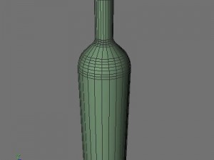 clear glass bottle 3D 模型