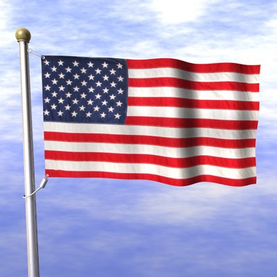 american flag Modelo 3D .c4d .max .obj .3ds .fbx .stl .blend 