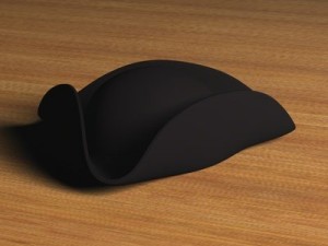 three cornered hat 3D मॉडल