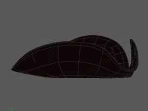 three cornered hat 3D Model