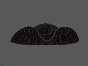 three cornered hat 3D Model