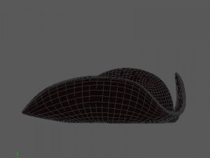 three cornered hat 3D मॉडल