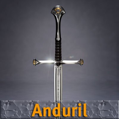 anduril sword 3D 模型 .c4d .max .obj .3ds .fbx .stl .blend 