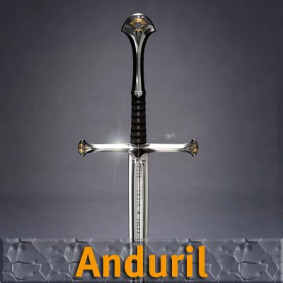 anduril sword 3D Model .c4d .max .obj .3ds .fbx .stl .blend 