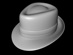 frank sinatra fedora hat 3D Model