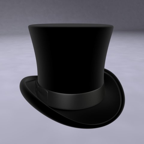 top hat 3D Model .c4d .max .obj .3ds .fbx .stl .blend 