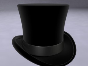 top hat 3Dモデル