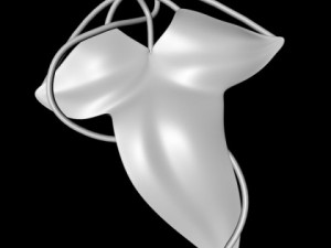 elven brooch Modelo 3D