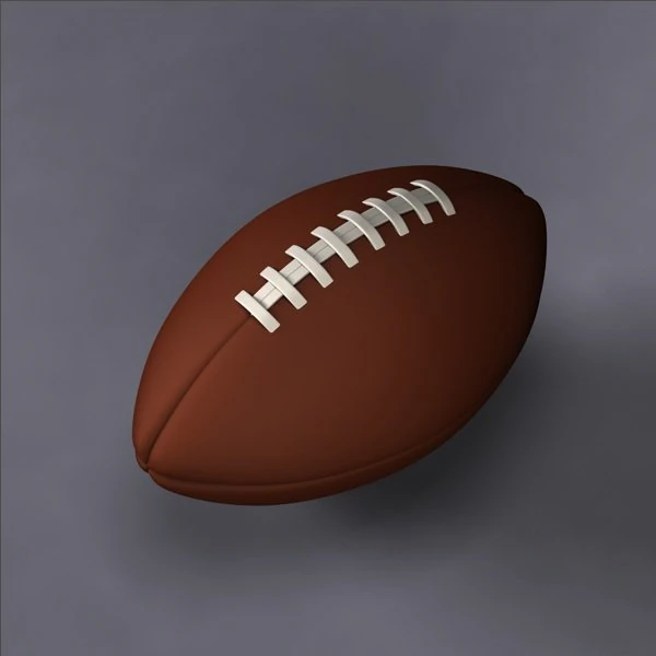 american football 3D Model .c4d .max .obj .3ds .fbx .stl .blend 