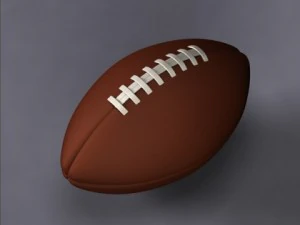 american football 3D Model