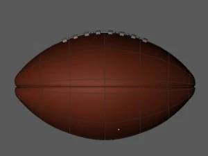 american football 3D Model